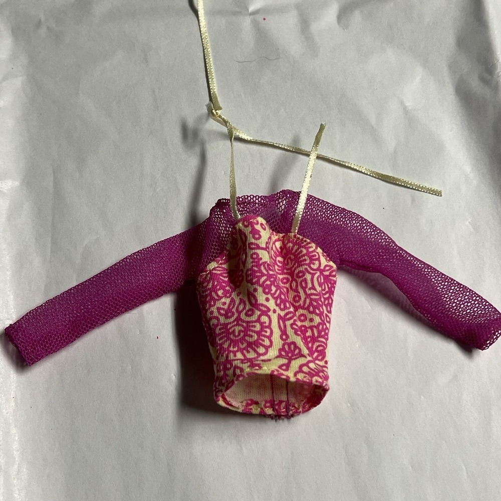 BARBIE Doll Fashion Shirt Fashionista Pink Label 1990's *broken Strap Wearable*